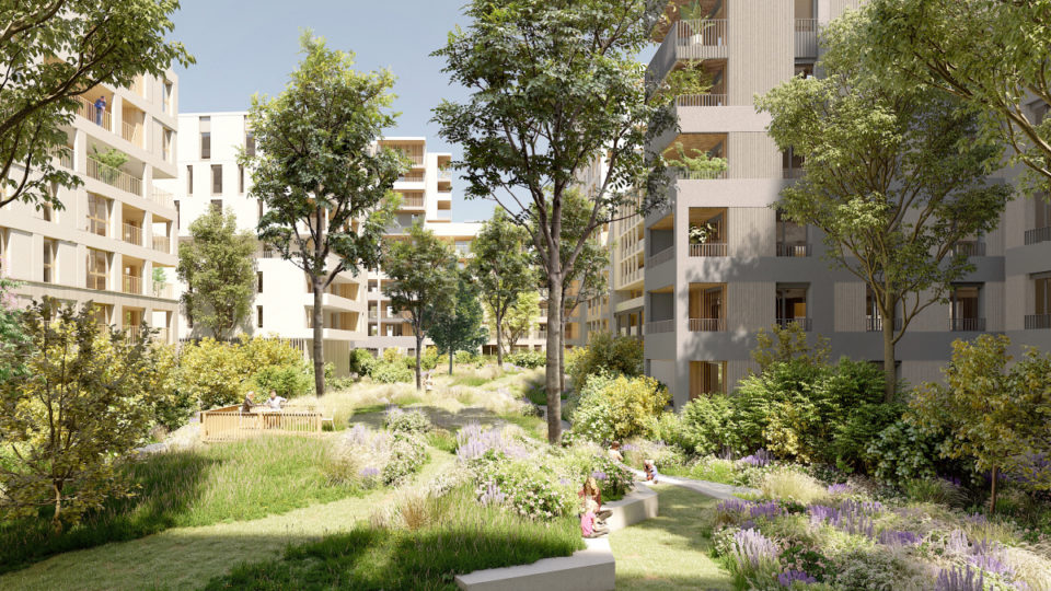 un ilot jardin pour la ZAC des Girondins, Lyon (69)