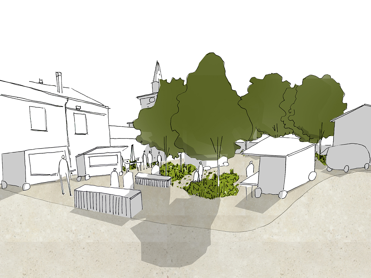 un nouveau regard sur le centrebourg, Aveizieux (42) • le ciel par